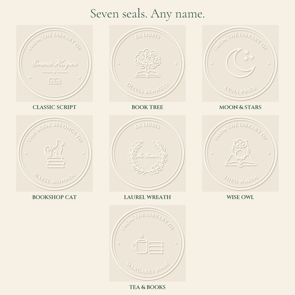 The seven Hearthlings seal designs